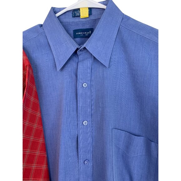 Lot Of 2 VTG Towncraft Button-Down Short Sleeve Shirts XL Cotton Blend 8850 EUC - Picture 8 of 10